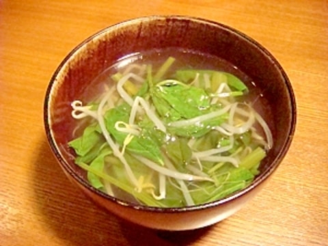 空芯菜の中華スープ